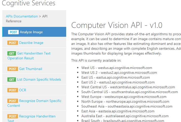 Understanding Computer Vision API In Azure