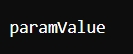 Paramvalue