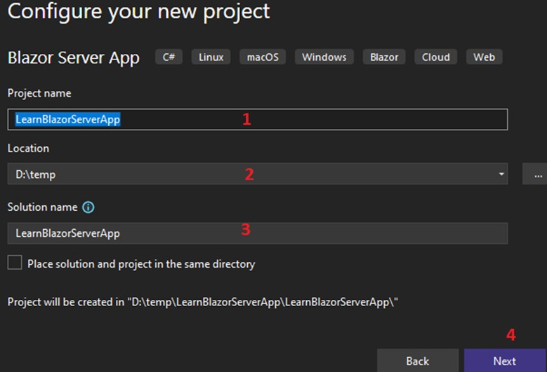 Understanding of Blazor Server App Project Structure