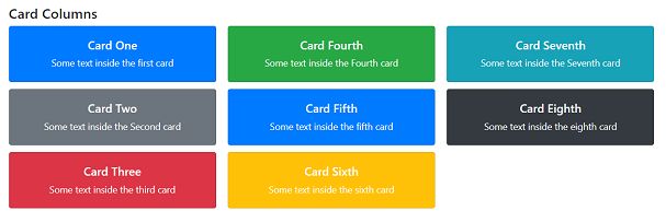 Cards In Bootstrap