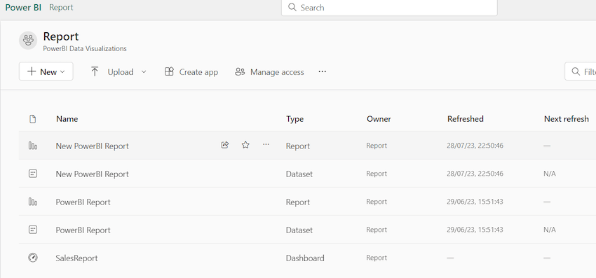 Pin Report to Dashboard