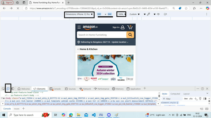 Amazon shopping cart