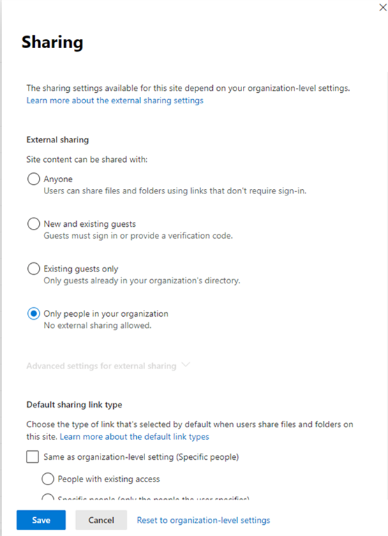 Understanding SharePoint online External Sharing