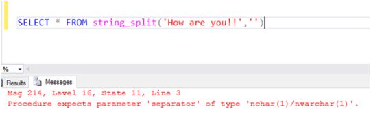 Understanding SQL Server 2016 String_Split Function