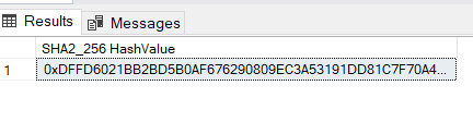 Understanding the One-Way Nature of HASHBYTES in SQL
