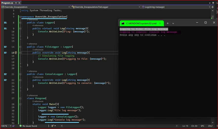 Understanding the Override Function in C#