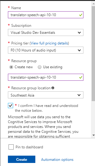 Understanding Translator Speech API In Azure