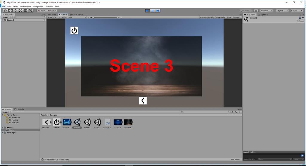 Change Scene On Button Click Using C# Scripts In Unity