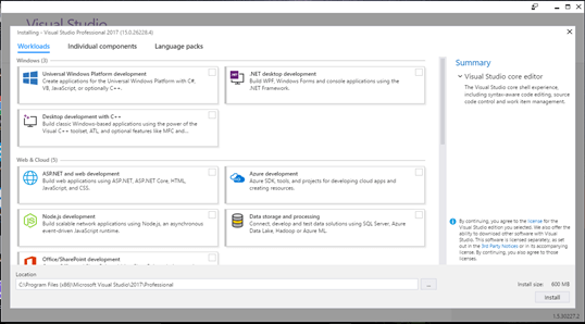 visual studio 2017