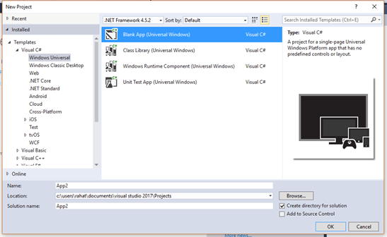 visual studio 2017