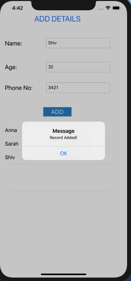 Update And Delete Operations Using Core Data Framework