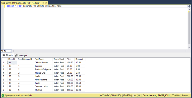 SQL UPDATE with JOIN