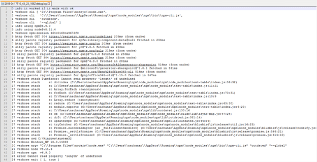 Update Challenges with npm Packages for SharePoint Framework