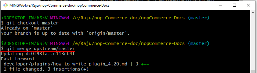 github desktop fork upstream changes