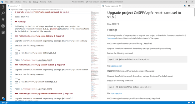Upgrade SPFx Solutions With Office 365 CLI
