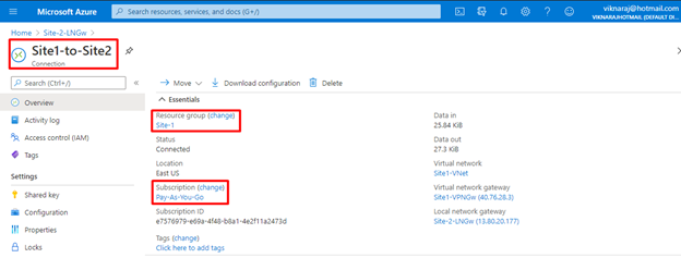 Upgrading the IPsec/IKE policy to the Azure Site-to-Site VPN Connection using the PowerShell Command