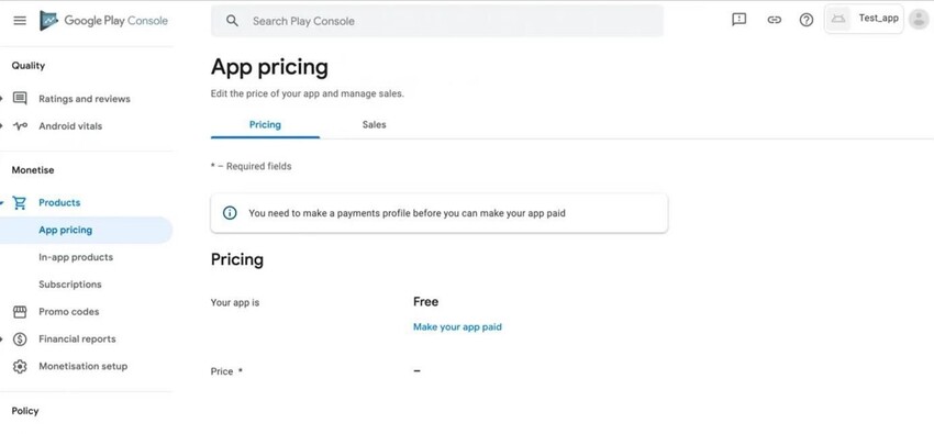 Uploading the app to Google Play