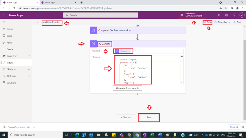 Usage Of Workflow Function In Power Automate