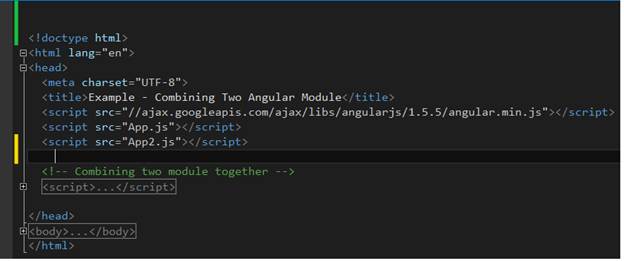 Use Different Angular Modules At The Same Time In An HTML page