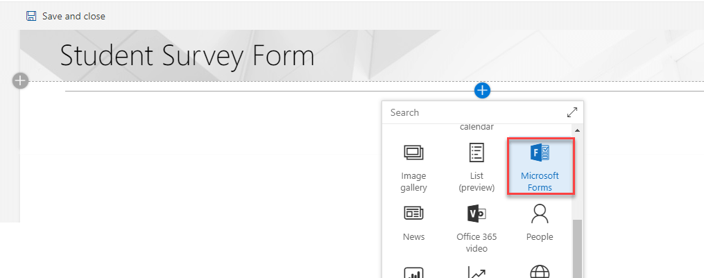 Creating Survey Using Microsoft Form Web Part In Modern Communication Site