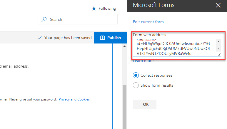 Creating Survey Using Microsoft Form Web Part In Modern Communication Site