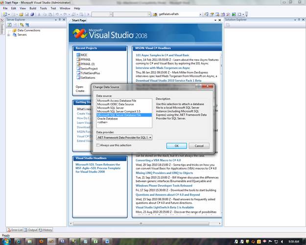 Use Of Database Without Installing SQL Server Using Visual Studio