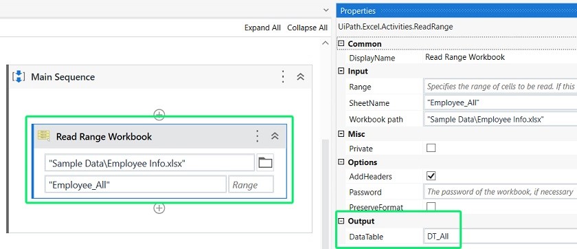 Use of Filter Data Table Activity in UiPath
