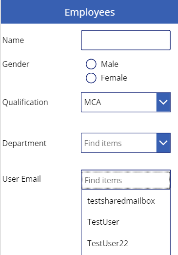Patch Function In PowerApps