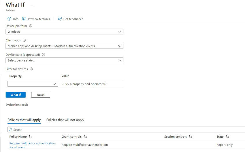 Use What If Tool to Troubleshoot Conditional Access in M365
