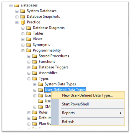 User-Defined Types In SQL Server