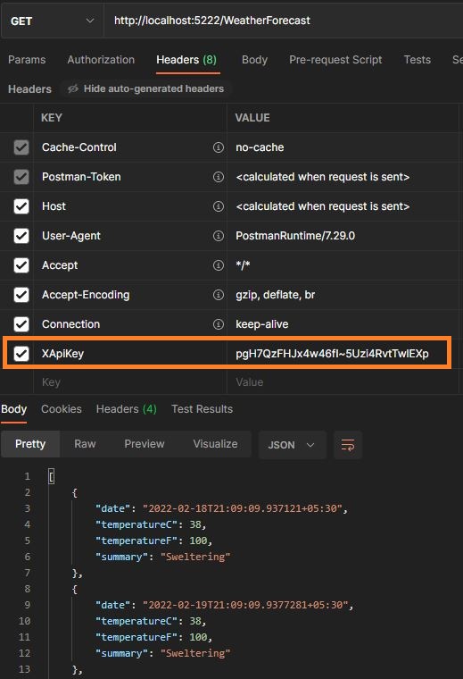 Using API Key Authentication To Secure ASP.NET Core Web API