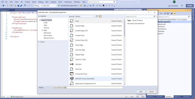 Using Azure Blob Storage in C#