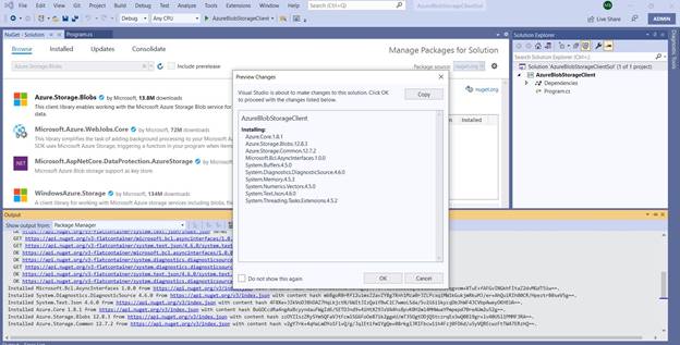 Using Azure Blob Storage in C#
