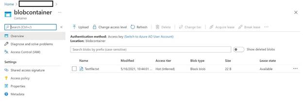 Using Azure Blob Storage in C#