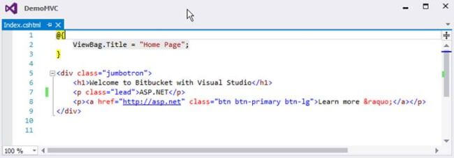 Bitbucket with Visual Studio 
