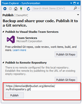 Bitbucket with Visual Studio 