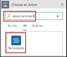 Detect sentiment
