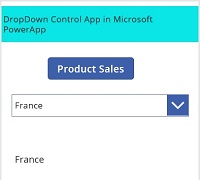 Using Drop Down Control in Microsoft PowerApps