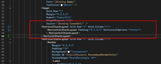 HorizontalStackLayout