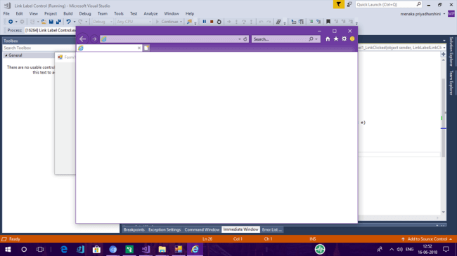 Using LinkLabel In Windows Forms