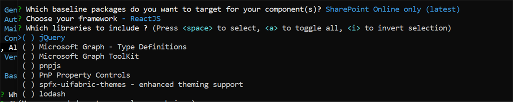 Using PnP SPFx Yeoman generator for creating SPFx projects