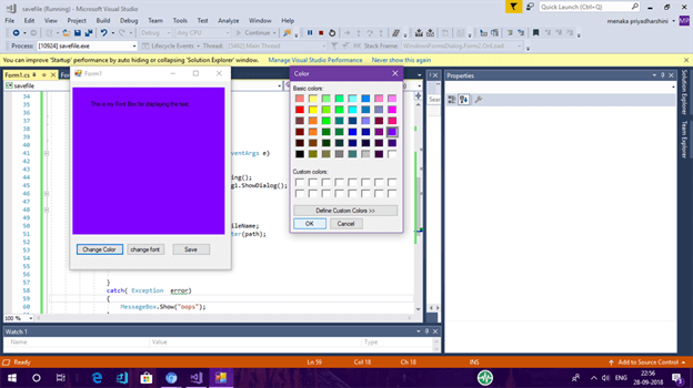 SaveFileDialog In Windows Forms