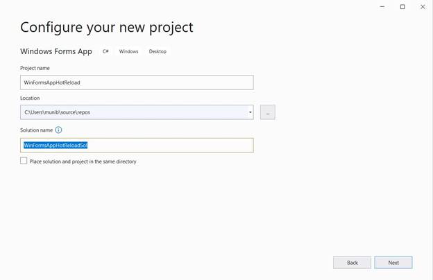 Using The Hot Reload Feature In Visual Studio 2019
