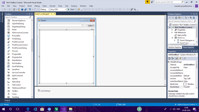 Using Rich TextBox In Windows Forms