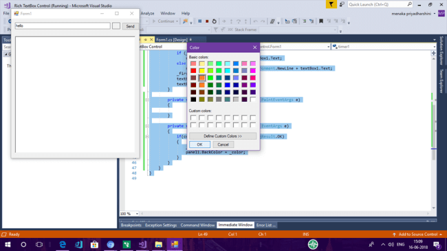Using Rich TextBox In Windows Forms