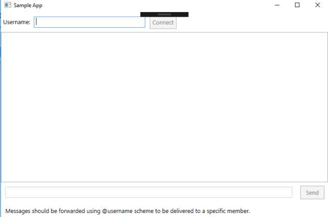 App's UI be shown for demonstration.