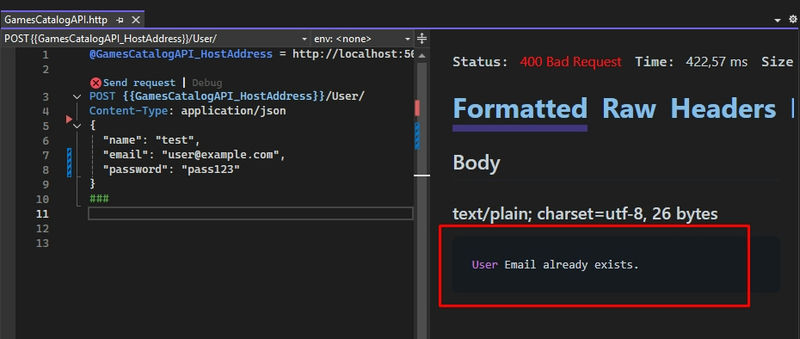 Formatted raw Header