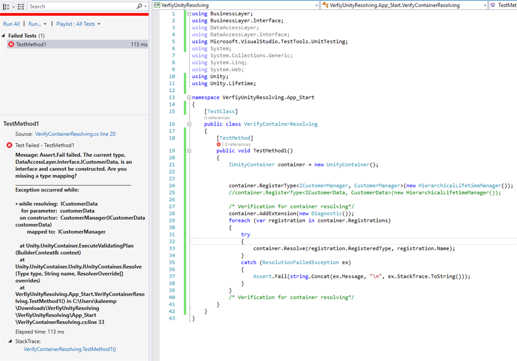 Verify Unity Container Resolving The Hierarchical Register Type