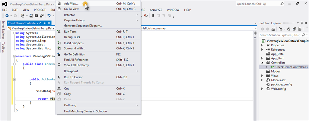 Viewdata Vs Viewbag Vs Tempdata Viewdata Vs Viewbag Vs Tempdata