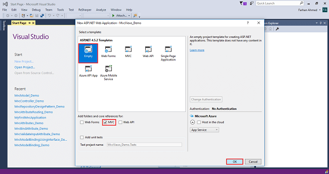 Views In ASP.NET MVC